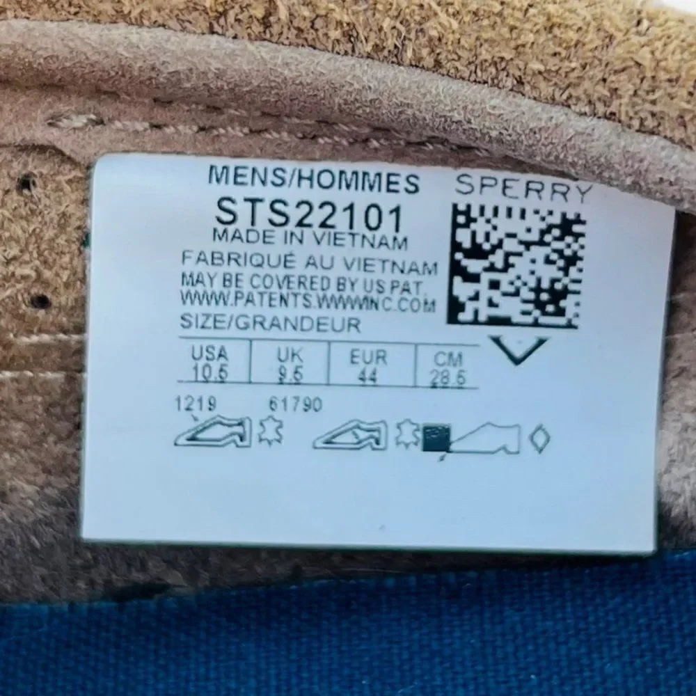 Sperry Halyard Slip-on Sneakers Brown Suede STS22101 Men's 10.5‎